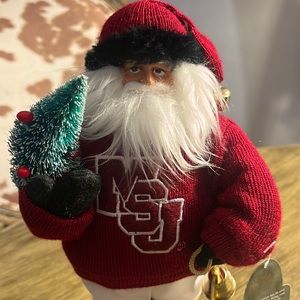 Mississippi State Bulldogs 12” Collectors Santa by Santa’s Workshop NWT